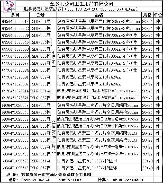 TSLG A系列目录