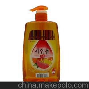 韩国厨房/生活/洗涤用品 LG天然宝香橙洗洁精