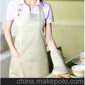 T/C斜纹吊带围裙 鸭嘴手套 袖套