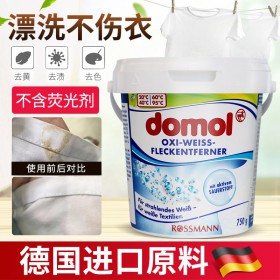 德国Domol衣物去污亮白粉 750gX桶 专治衣服发黄发灰