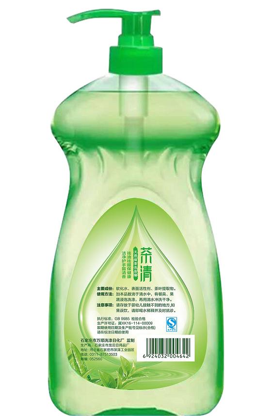 洗洁精背面